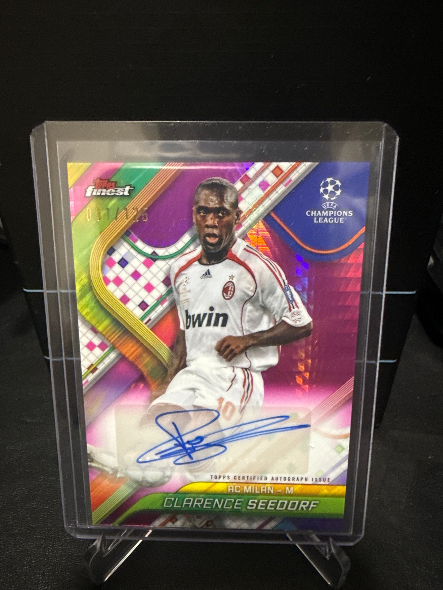 Clarence Seedorf - Milan - Autograph - #081/125